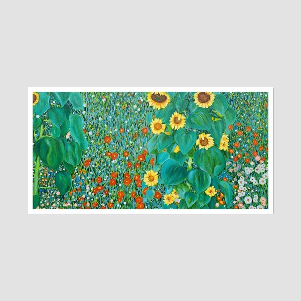 꽃이 있는 농장 정원 - 구스타프 클림트 대형 유화그림 인테리어액자 풍경화
