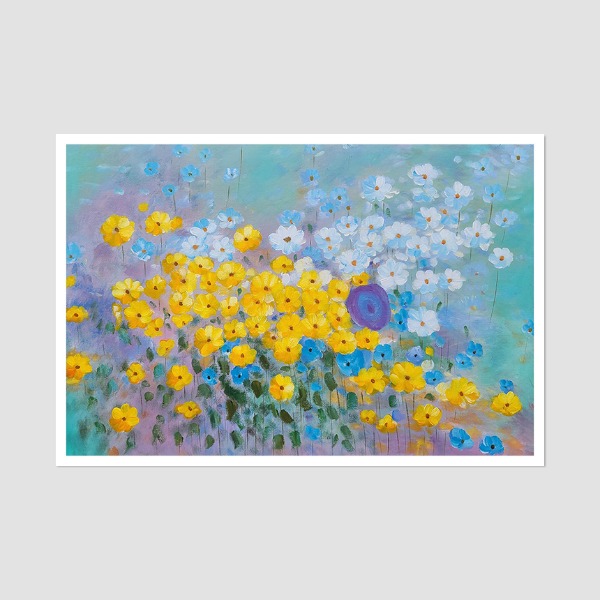 들꽃의 향기 - 중형 유화그림 인테리어그림 꽃그림