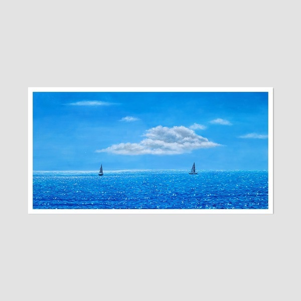 평화 2 - 대형 유화그림 인테리어그림 바다그림