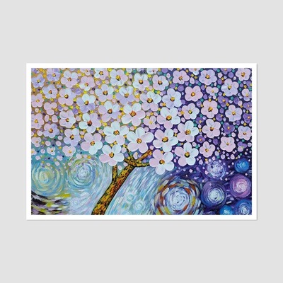 벚꽃의 향연 - 중형 유화그림 인테리어그림 거실액자