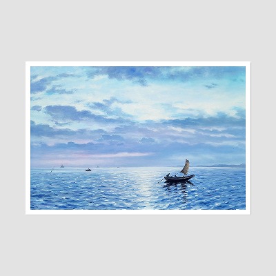 피오르드 해안 - 아말두스 닐슨 중형 유화그림 인테리어액자 명화 풍경화