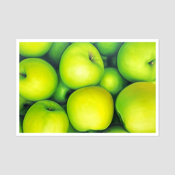 싱그러운 사과향기 - 중형 유화그림 인테리어액자 사과그림