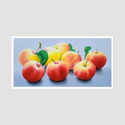 싱그러운 사과향기 2 - 유화그림 사과그림 거실액자