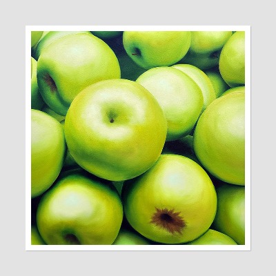 싱그러운 사과향기 5 - 중형 유화그림 인테리어액자 사과그림
