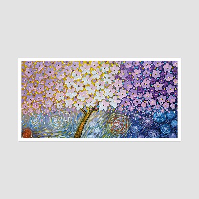 벚꽃의 향연 - 대형 유화그림 거실액자 인테리어그림